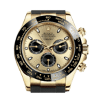 Rolex Gold Champagne Black Dial Watch - Image 3
