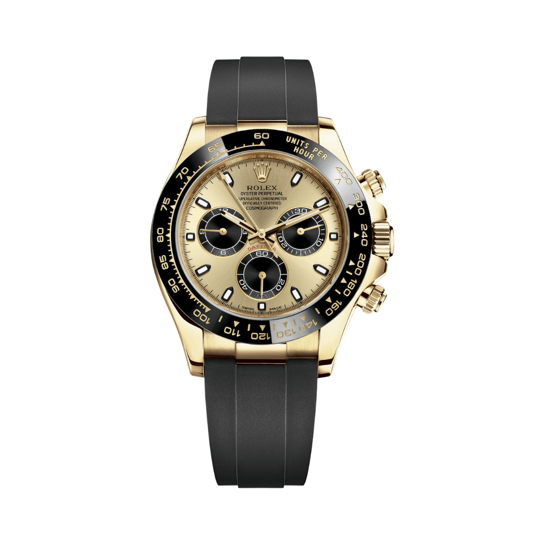 Rolex-Daytona-116518LN-CHBKOF Rolex Gold Champagne Black Dial Watch - Image 1