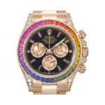 Rolex Rainbow Black Dial Watch - Image 4