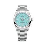 Rolex Oyster Perpetual 36 Torquoise Blue Dial Watch