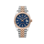 Rolex Watch | Datejust Blue Waffle Dial Two Tone Rose Gold