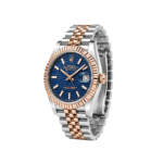 Rolex Watch | Datejust Blue Waffle Dial Two Tone Rose Gold - Image 2