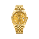 Rolex Watch | Datejust Mint Gold Waffle Dial Gold