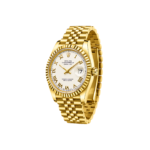 Rolex Watch | Datejust Mint Gold White Dial Gold - Image 2