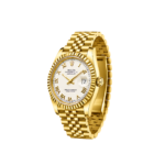 Rolex Watch | Datejust Mint Gold White Dial Gold - Image 3