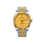 Rolex Watch | Datejust Mint Gold White Dial Silver Gold