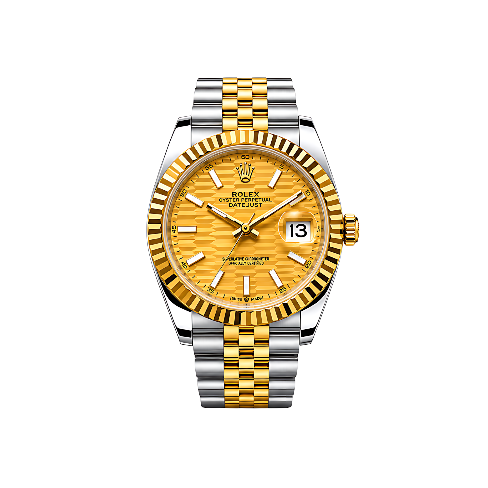 Rolex-Watch-_-Datejust-Mint-Gold-White-Dial-SilverGold-1 Rolex Watch | Datejust Mint Gold White Dial Silver Gold - Image 1