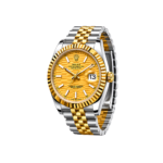 Rolex Watch | Datejust Mint Gold White Dial Silver Gold - Image 2
