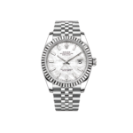 Rolex Watch | Datejust Mint White Dial Silver