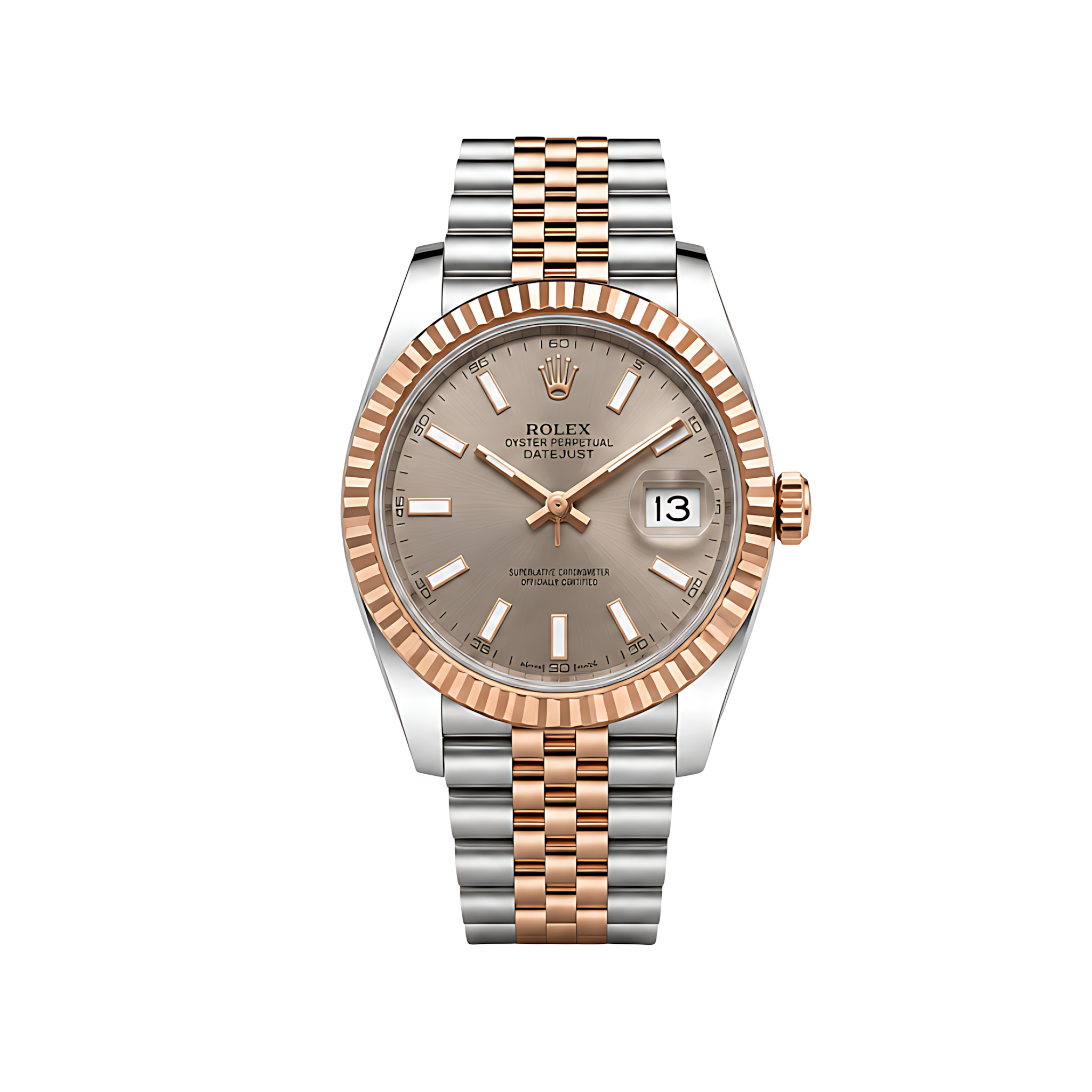 Rolex-Watch-_-Datejust-Sundust-Dial-Two-Tone-Rose-Gold-1 Rolex Watch | Datejust Sundust Dial Two Tone Rose Gold - Image 1