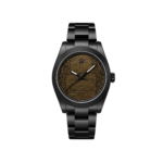 Rolex Watch | Milgauss Arabic Gold Dial Matte Black