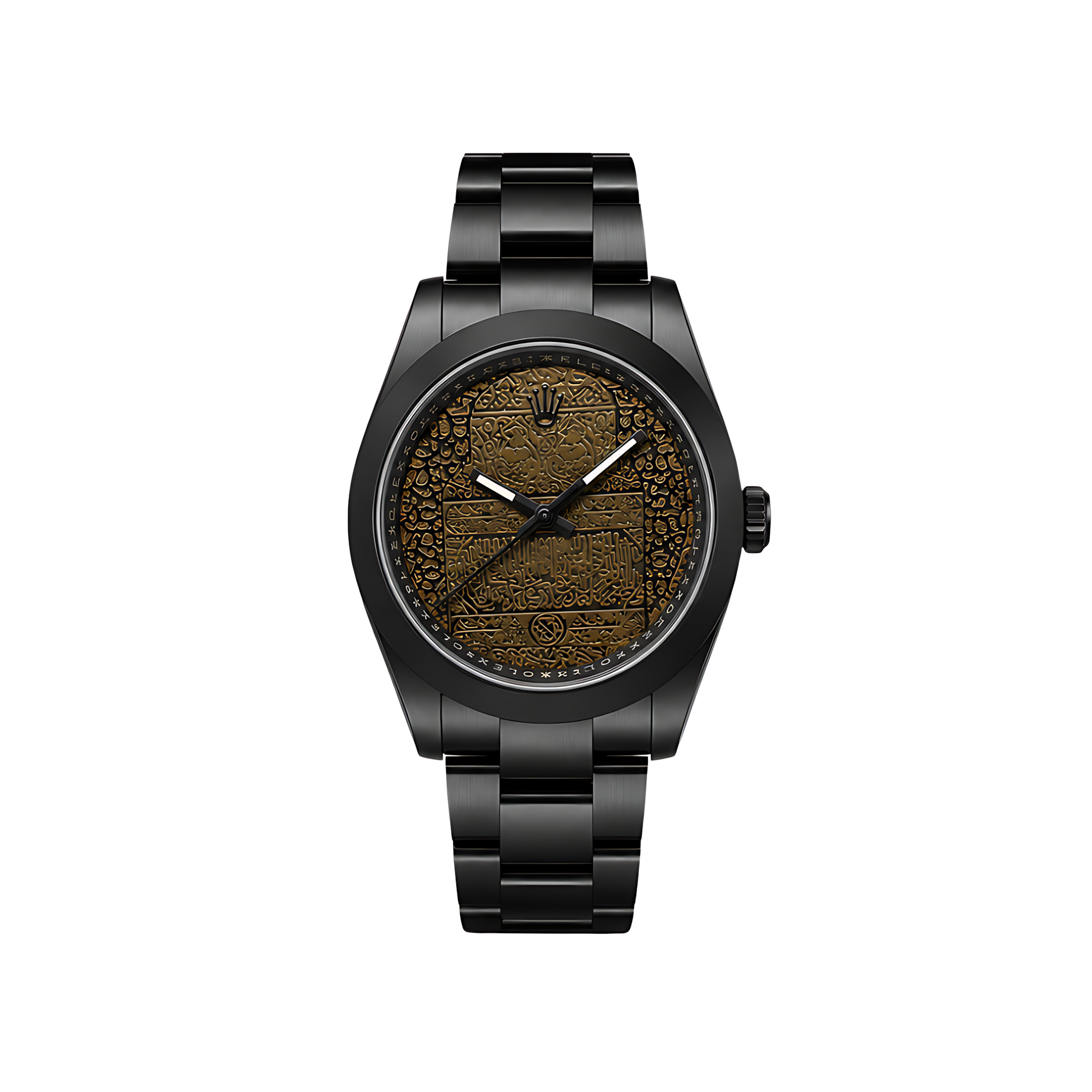 Rolex-Watch-_-Milgauss-Arabic-Gold-Dial-Matte-Black-1 Rolex Watch | Milgauss Arabic Gold Dial Matte Black - Image 1