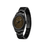 Rolex Watch | Milgauss Arabic Gold Dial Matte Black - Image 3