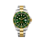 Rolex Watch | Submariner Date Green Dial Green Gold Bezel Gold Silver