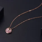 AMULETTE ROSE GOLD PINK MOP NECKLACE