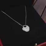 AMULETTE SILVER FULL DIAMOND NECKLACE