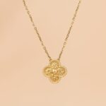 CLOVER 15MM BRONZING NECKLACE