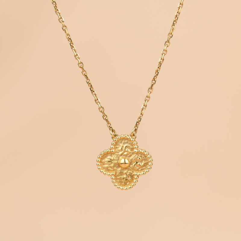 CLOVER 15MM BRONZING NECKLACE