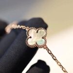 CLOVER 20 MOTIFS DARK MOP DIAMOND NECKLACE