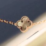 CLOVER 20 MOTIFS DARK MOP DIAMOND NECKLACE