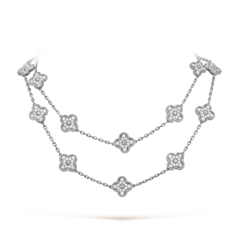 CLOVER 20 MOTIFS DIAMOND SILVER