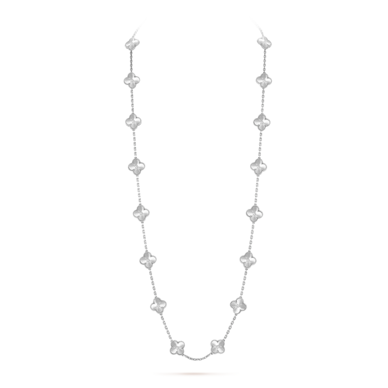 CLOVER 20 MOTIFS LASER SILVER