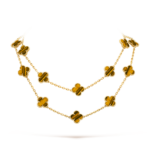 CLOVER 20 MOTIFS TIGER EYE ROSE GOLD
