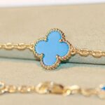 CLOVER 20 MOTIFS TURQUOISE GOLD
