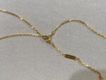 CLOVER 25MM NECKLACE GOLD CARNELIAN