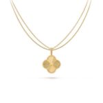 CLOVER 25MM PEDANT NECKLACE GOLD