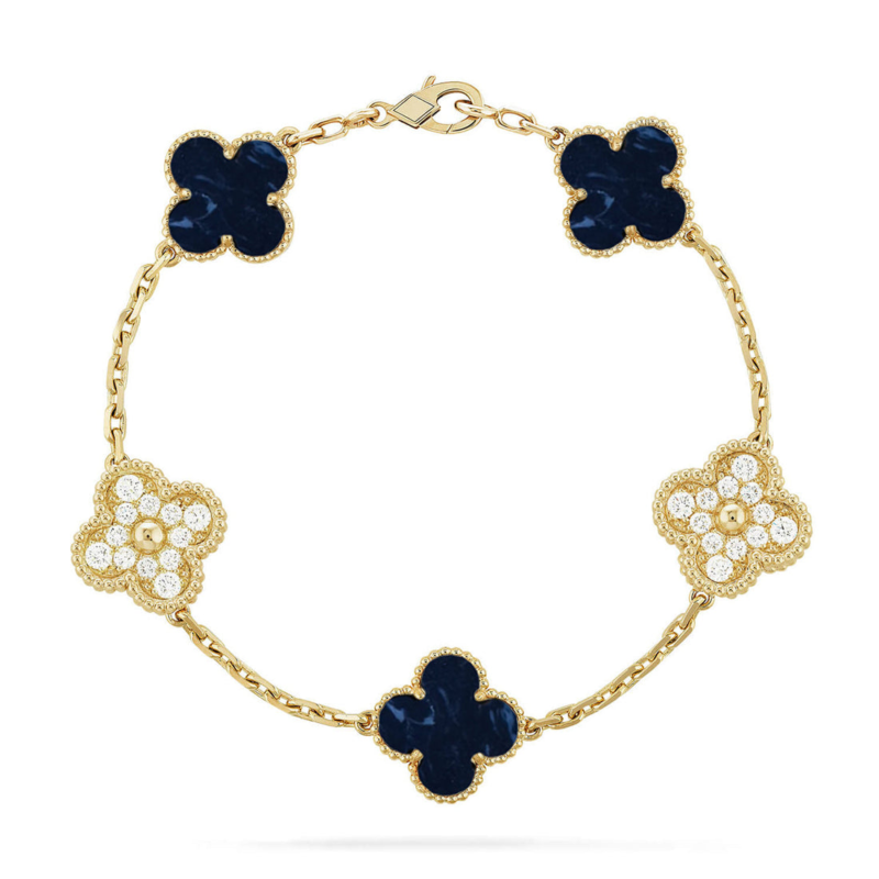 CLOVER 5 MOTIF PIETERSITE BRACELET COLLECTION