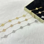 CLOVER 6 MOTIF DIAMOND BRACELET