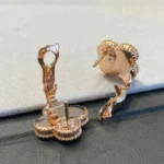 CLOVER MEDIUM 1 MOTIFS GRAY MOP DIAMOND EARRINGS