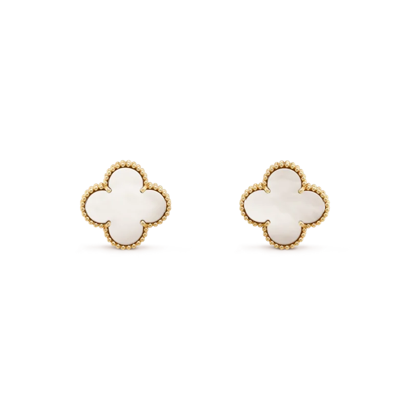 CLOVER MINI GOLD EARRINGS