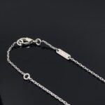 CLOVER PIETERSITE SILVER LONG NECKLACE