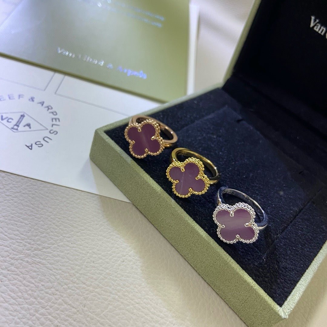 CLOVER PURPLE VIOLET RING CLOVER PURPLE VIOLET RING