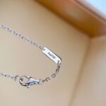 CLOVER SILVER CHALCEDONY BIG CLOVER NECKLACE