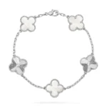 CLOVER WHITE PEARL MOP 5 MOTIF BRACELET COLLECTION