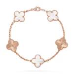 CLOVER WHITE PEARL MOP 5 MOTIF BRACELET COLLECTION