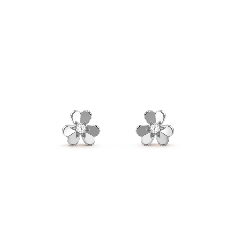 FRIVOLE MINI SILVER FLOWER EARRINGS FRIVOLE MINI SILVER FLOWER EARRINGS
