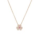 FRIVOLE ROSE GOLD FLOWER DIAMOND NECKLACE