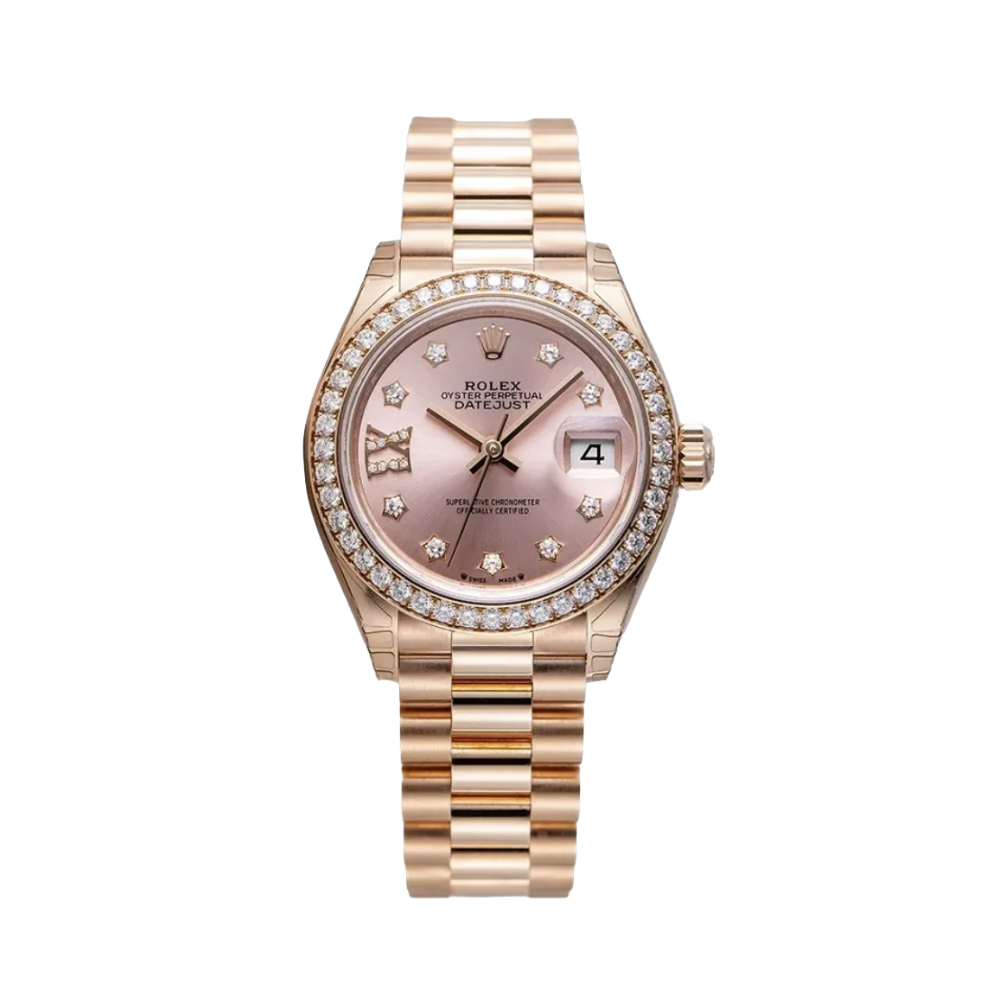 httpswww.canva_.comdesign_10 Rolex Datejust Rose Gold Diamond Watch - Image 1