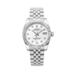 Rolex Datejust White Diamond Dial Watch