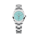 Rolex Oyster Perpetual Op Tiffany Blue Dial Watch - Image 2