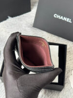 CHANEL 25S CARD HOLDER 11 IN BLACK CAVIAR GOLD HARDWARE - Image 6