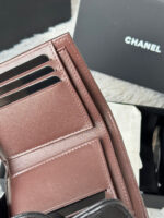 CHANEL 25S CF SMALL TRI FOLD WALLET 11 IN BLACK CAVIAR SILVER HARDWARE - Image 11