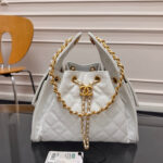 CHANEL 25S HOBO BAG 30 IN WHITE CAVIAR WITH GOLD HARDWARE - Image 10