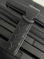 BV 25 Odyssey Cabin Suitcase Black Polycarbonate & Intreccio Pattern - Image 4