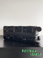 BV 25 Odyssey Cabin Suitcase Black Polycarbonate & Intreccio Pattern - Image 2