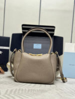 PRADA 25S SMALL BAG 23 IN TAUPE CALFSKIN GOLD HARDWARE - Image 2